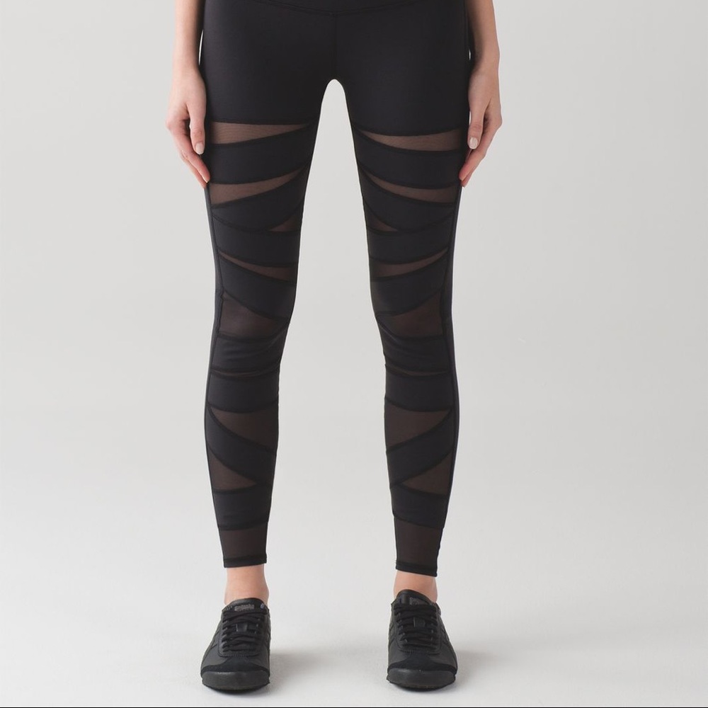 Lululemon Wunder Under Mesh Leggings